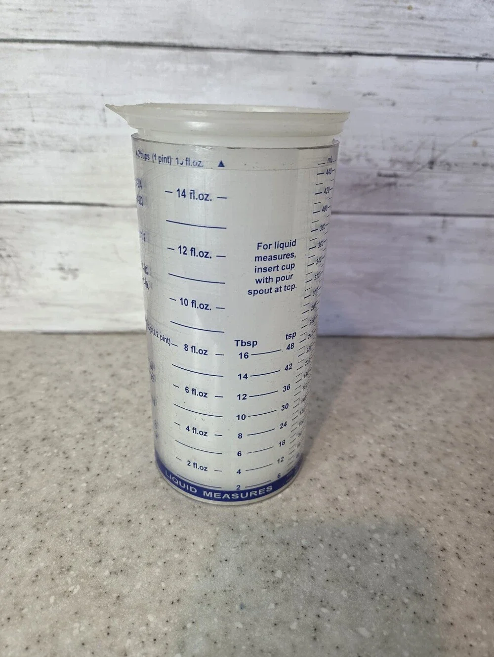 Pampered Chef Measure All Cup 2 Cup #2275 Dry Liquid Measuring Cup 2000 USA